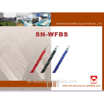 Cadena de compensación de equilibrio retardante de fuego flexible de plástico completo, proveedores de cadenas, alambre inoxidable / SN-WFBS